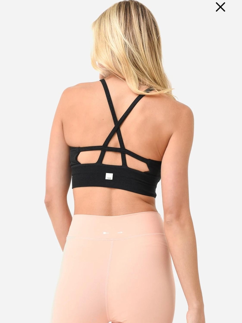 Vuori Sports Bra Women's XS Strappy Athletic Active Scoop Neck Cut Out